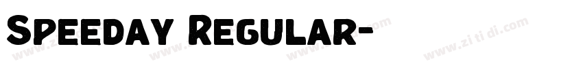 Speeday Regular字体转换